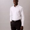 Chemise boutonnée slim fit unie gris acier Chemise boutonnée slim fit unie gris acier