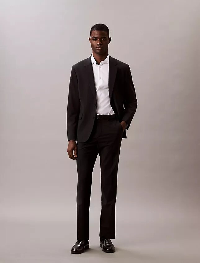 Chemise boutonnée slim fit unie gris acier Chemise boutonnée slim fit unie gris acier