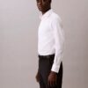 Chemise boutonnée slim fit unie gris acier Chemise boutonnée slim fit unie gris acier