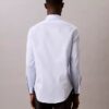 Chemise boutonnée slim fit unie gris acier Chemise boutonnée slim fit unie gris acier