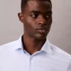 Chemise boutonnée slim fit unie gris acier Chemise boutonnée slim fit unie gris acier