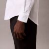 Chemise boutonnée slim fit unie gris acier Chemise boutonnée slim fit unie gris acier