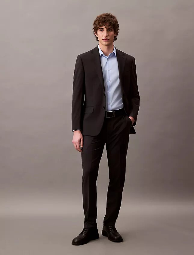 Chemise boutonnée slim stretch raffinée Chemise boutonnée slim stretch raffinée