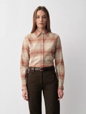 Chemise à carreaux Scarlett boutonnée