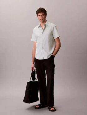 Chemise classique boutonnée en Cotton Stretch