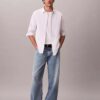 Chemise classique boutonnée en Cotton Stretch rayé Chemise classique boutonnée en Cotton Stretch rayé