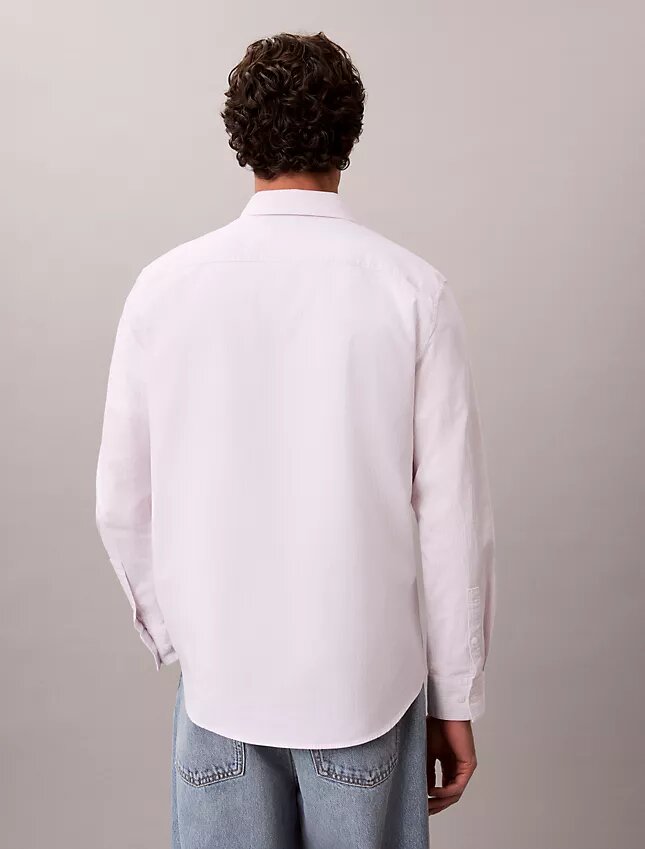 Chemise classique boutonnée en Cotton Stretch rayé Chemise classique boutonnée en Cotton Stretch rayé