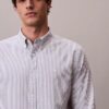 Chemise classique boutonnée en Cotton Stretch rayé Chemise classique boutonnée en Cotton Stretch rayé