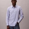 Chemise classique boutonnée en Cotton Stretch à rayures Chemise classique boutonnée en Cotton Stretch à rayures