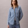 Chemise classique boutonnée en Denim Chemise classique boutonnée en Denim