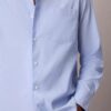 Chemise classique boutonnée en popeline lavée Chemise classique boutonnée en popeline lavée