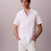 Chemise classique boutonnée en seersucker Chemise classique boutonnée en seersucker