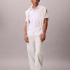 Chemise classique boutonnée en seersucker uni Chemise classique boutonnée en seersucker uni