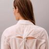 Chemise classique boutonnée en voile Chemise classique boutonnée en voile