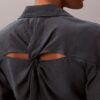 Chemise classique boutonnée en voile Chemise classique boutonnée en voile