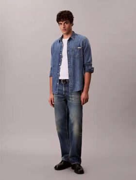 Chemise classique en Denim à boutons
