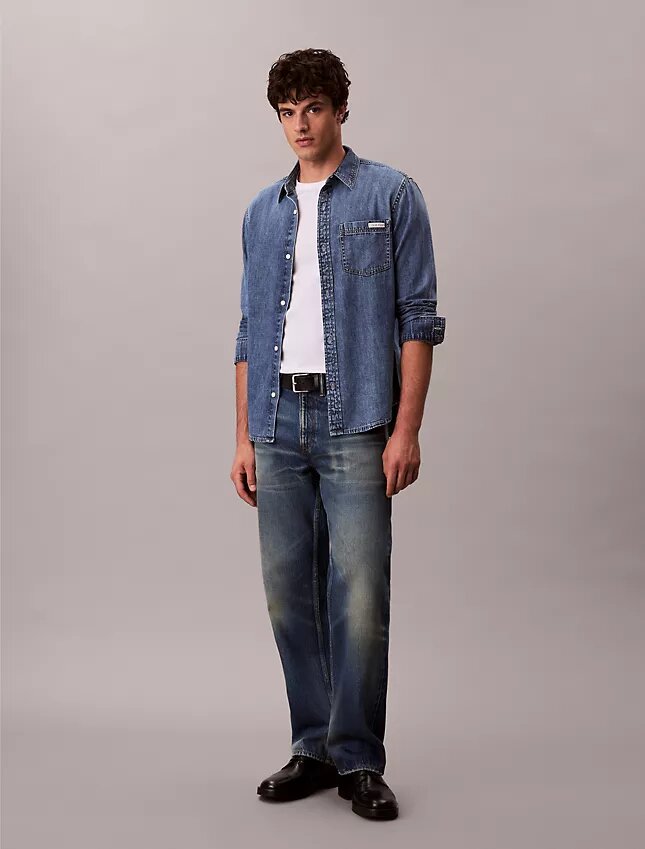 Chemise classique en Denim à boutons Chemise classique en Denim à boutons