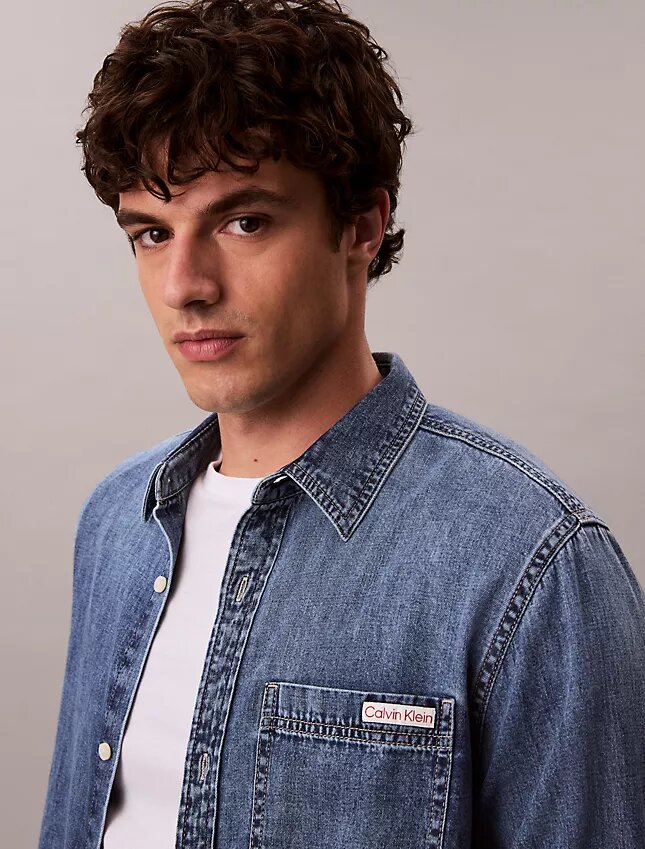 Chemise classique en Denim à boutons Chemise classique en Denim à boutons