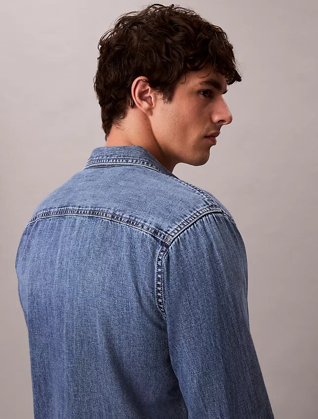 Chemise classique en Denim à boutons Chemise classique en Denim à boutons