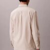 Chemise classique en lin et coton à col boutonné Chemise classique en lin et coton à col boutonné