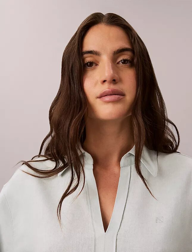 Chemise classique en mélange de lin Chemise classique en mélange de lin