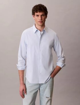Chemise classique stretch à boutons