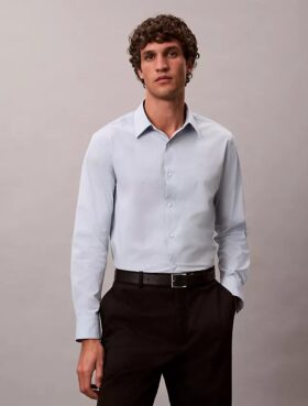 Chemise classique stretch à boutons