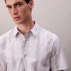 Chemise classique stretch à rayures teintes dans la masse Chemise classique stretch à rayures teintes dans la masse
