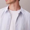 Chemise classique stretch à rayures teintes dans la masse Chemise classique stretch à rayures teintes dans la masse