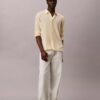 Chemise classique unie en mélange de lin Chemise classique unie en mélange de lin