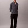Chemise classique unie en mélange de lin Chemise classique unie en mélange de lin