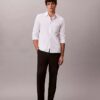 Chemise classique unie en seersucker Chemise classique unie en seersucker