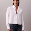 Chemise courte ajustée à boutons Chemise courte ajustée à boutons