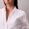 Chemise courte ajustée à boutons Chemise courte ajustée à boutons