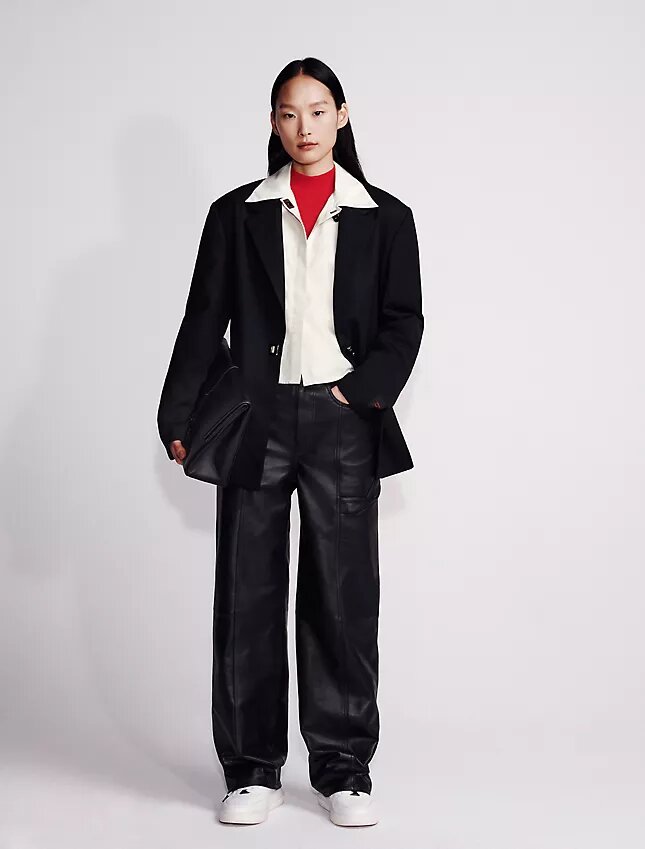 Chemise courte boutonnée en popeline Chemise courte boutonnée en popeline