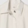 Chemise courte boutonnée en popeline Chemise courte boutonnée en popeline