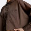 Chemise courte à manches dolman et boutons, coupe décontractée Chemise courte à manches dolman et boutons, coupe décontractée