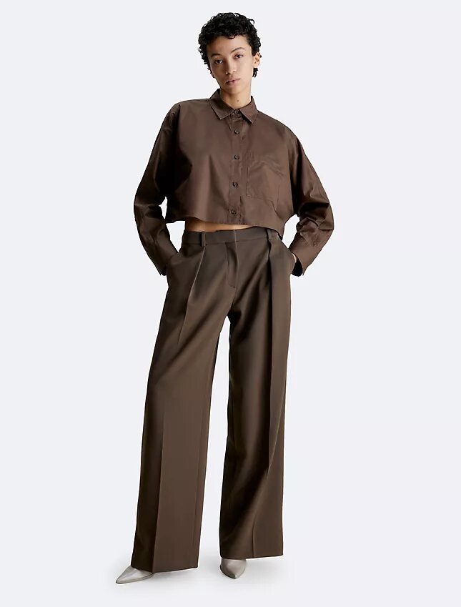 Chemise courte à manches dolman et boutons, coupe décontractée Chemise courte à manches dolman et boutons, coupe décontractée