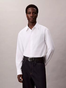 Chemise décontractée en coton et soie