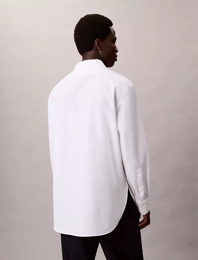 Chemise décontractée en coton et soie Chemise décontractée en coton et soie