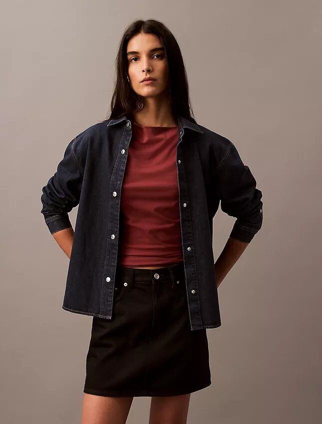 Chemise décontractée en Denim à boutons Chemise décontractée en Denim à boutons