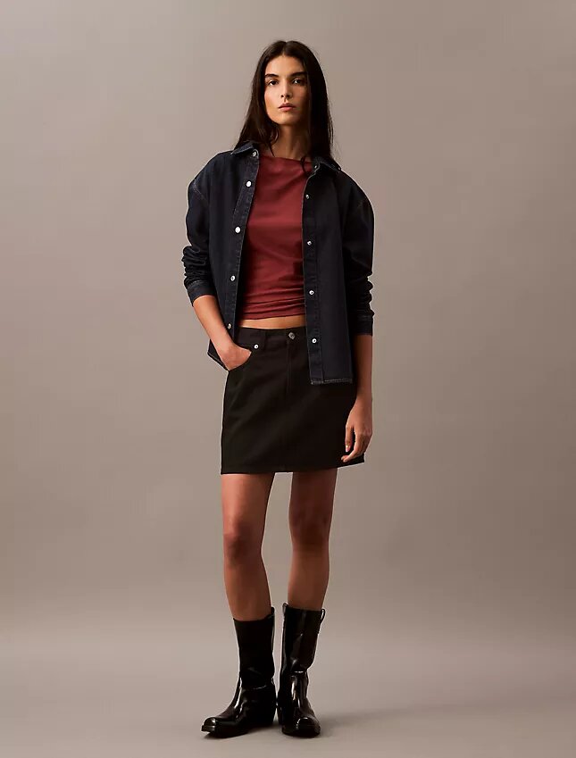Chemise décontractée en Denim à boutons Chemise décontractée en Denim à boutons