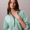 Chemise de nuit courte en popeline de coton Chemise de nuit courte en popeline de coton