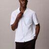 Chemise de nuit décontractée en seersucker à boutons Chemise de nuit décontractée en seersucker à boutons