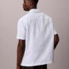 Chemise de nuit décontractée en seersucker à boutons Chemise de nuit décontractée en seersucker à boutons