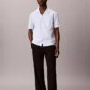 Chemise de nuit décontractée en seersucker à boutons Chemise de nuit décontractée en seersucker à boutons