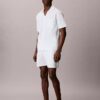 Chemise de nuit décontractée en seersucker à boutons Chemise de nuit décontractée en seersucker à boutons