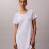 Chemise de nuit en mélange de viscose et de coton Chemise de nuit en mélange de viscose et de coton