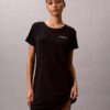 Chemise de nuit en mélange de viscose et de coton Chemise de nuit en mélange de viscose et de coton