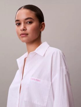 Chemise de nuit en popeline de coton pour la Saint-Valentin